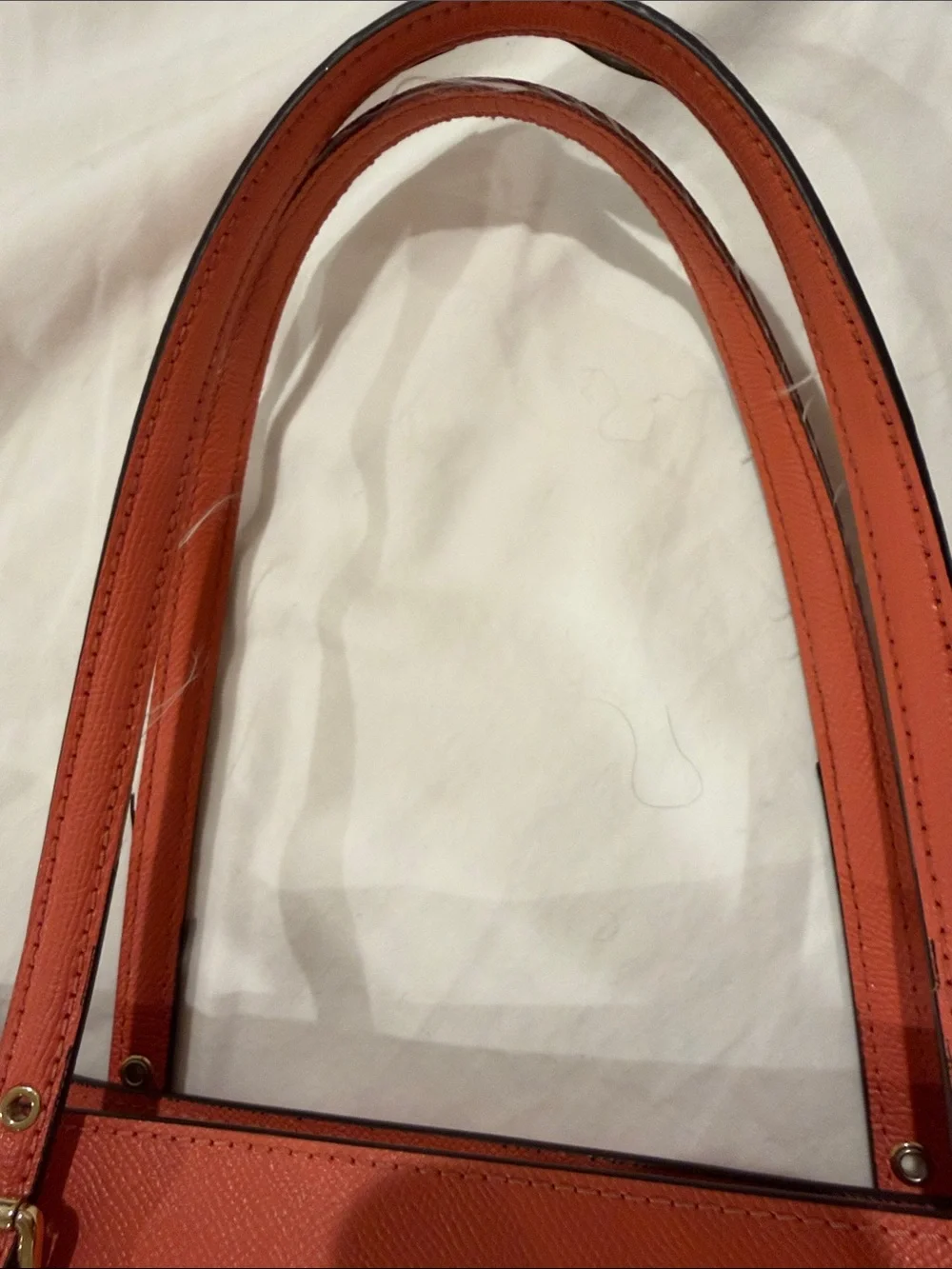 Michael Kors Coral-Red Saffiano Leather Tote